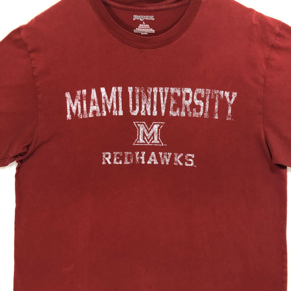 Jansport Miami University Redhawks T-Shirt‎ Graphic Print Tee Large